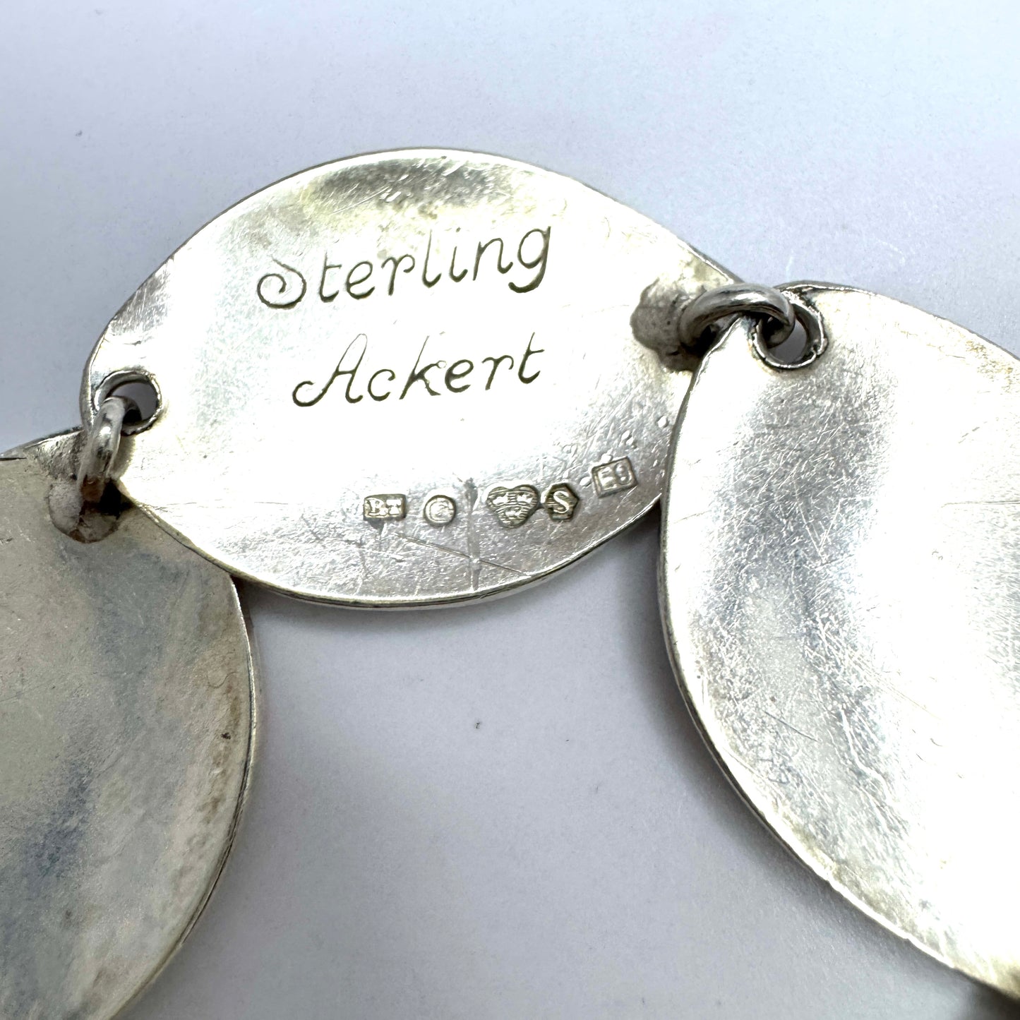 Acke Tötterman, Sweden 1955. Vintage Mid-Century Sterling Silver Bracelet.