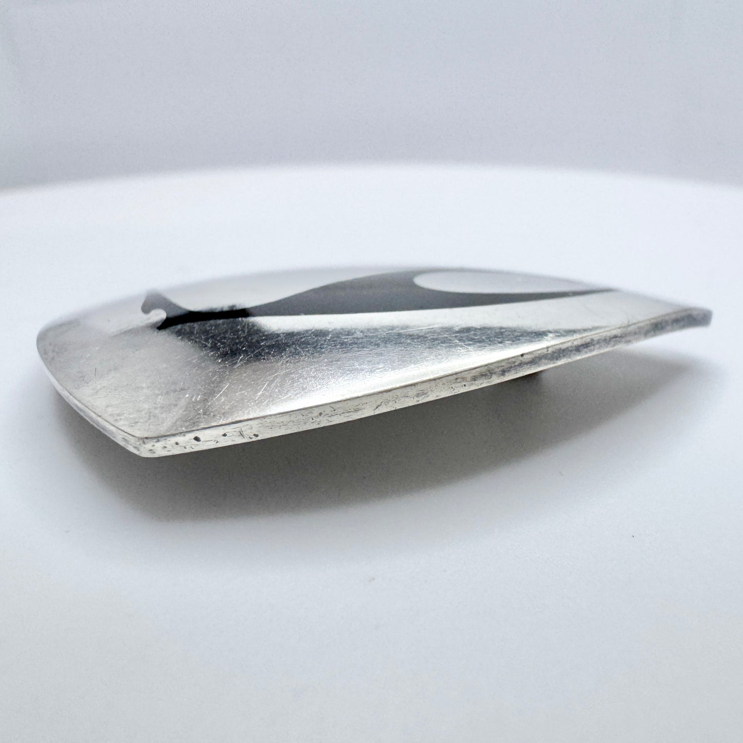 Denmark c 1960s. Vintage Sterling Silver Enamel Brooch.