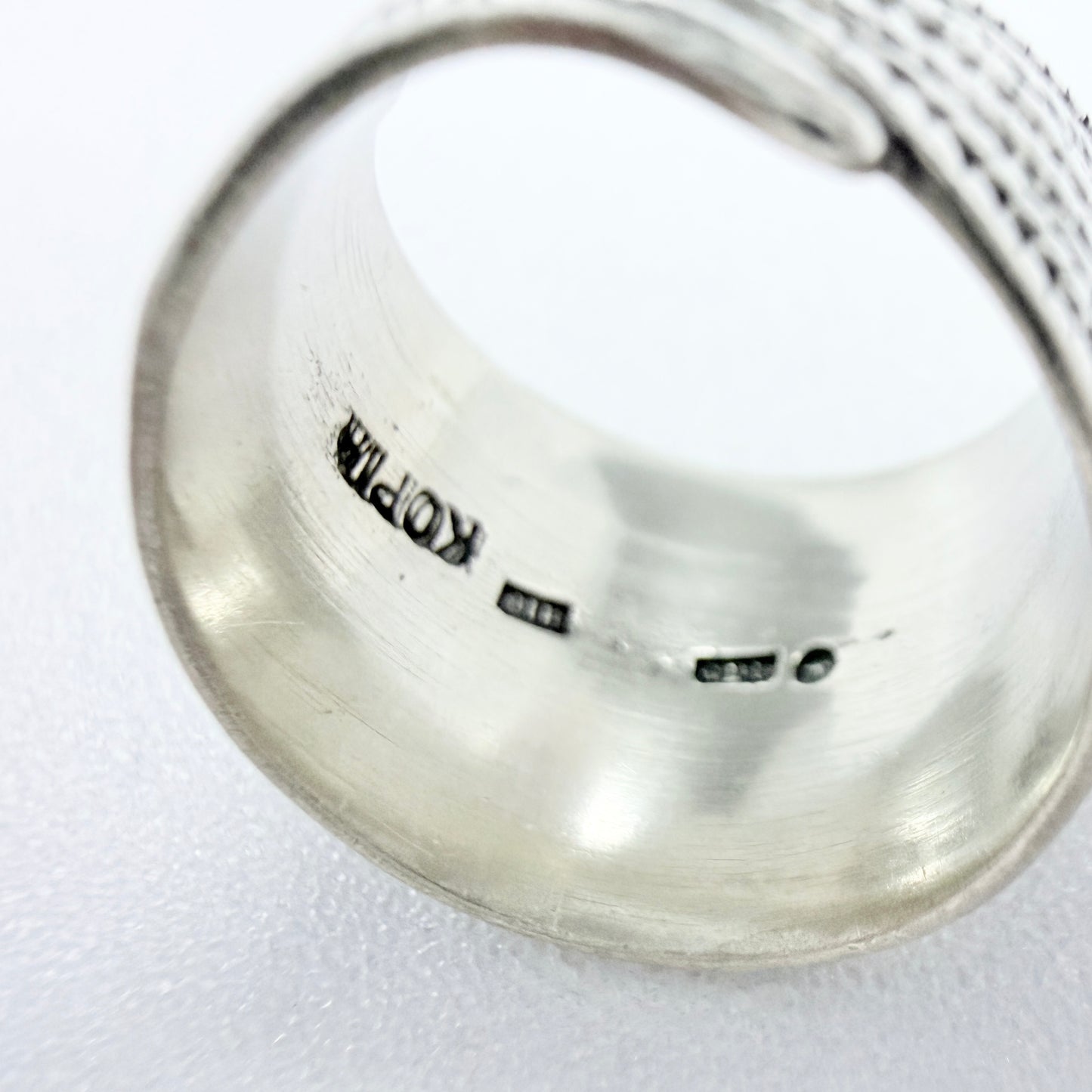 Odd Magnusson, Sweden 1982. Vintage Sterling Silver Viking Copy Ring.