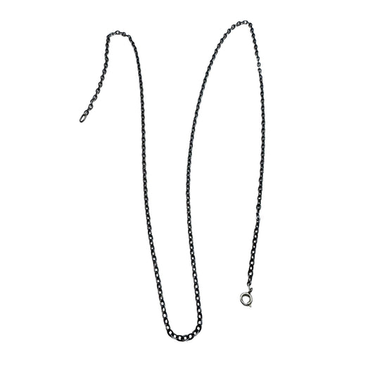 Vintage 1940-50s. Solid Silver 69cm Chain Necklace.