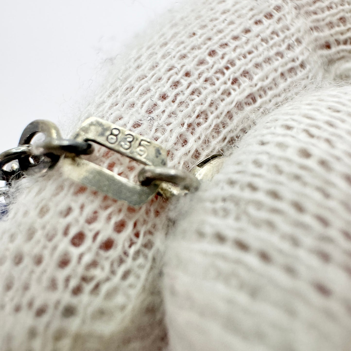 Vintage 1940-50s. Solid Silver 69cm Chain Necklace.