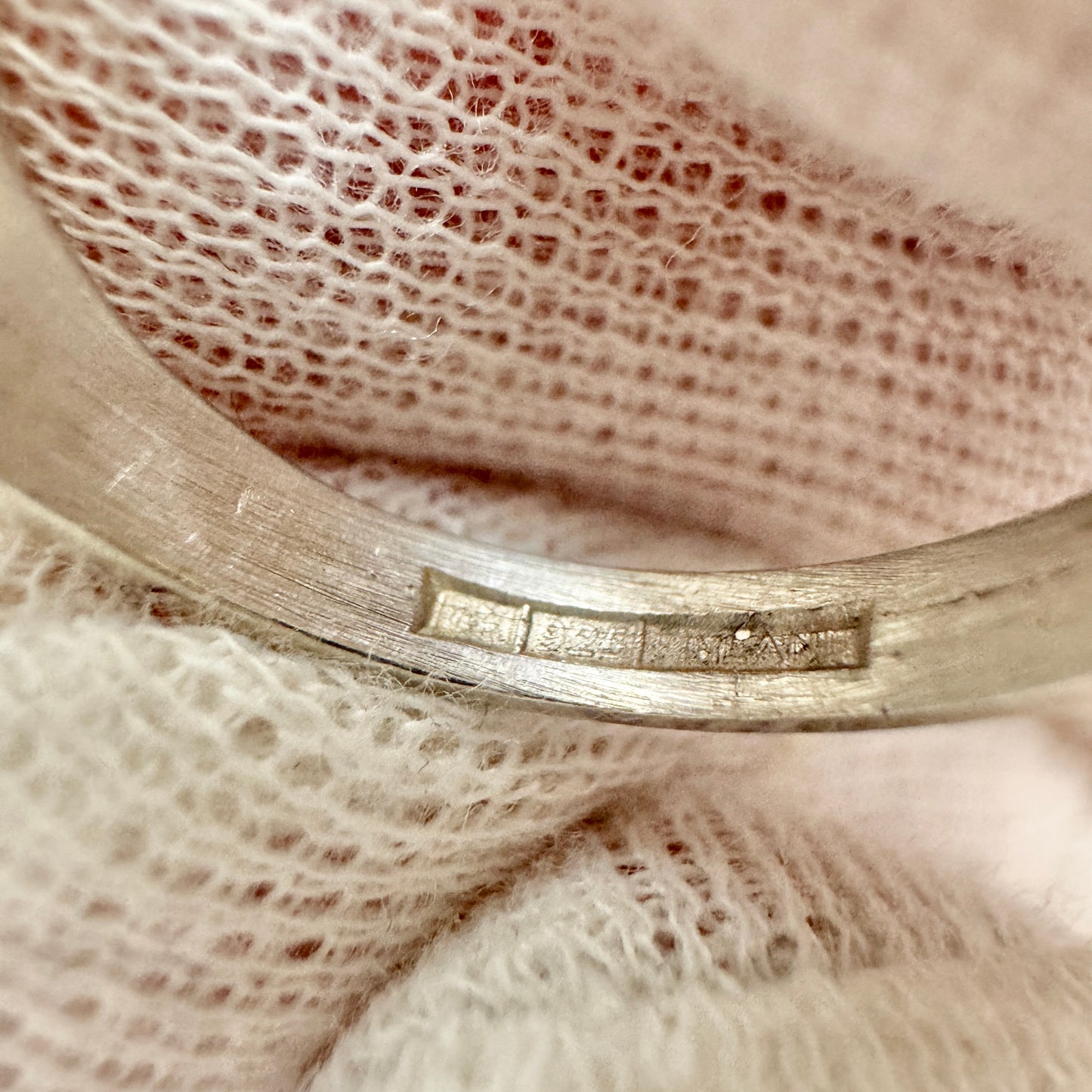 Finland. Vintage Sterling Silver Cultured Pearl Ring.