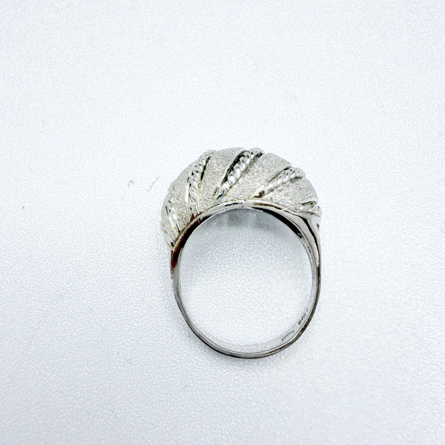 Denmark. Vintage Solid Silver Dome Ring