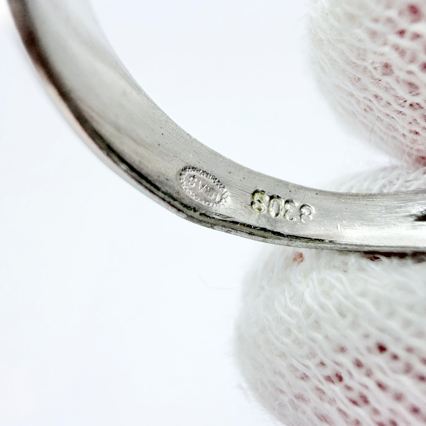 Denmark. Vintage Solid Silver Dome Ring