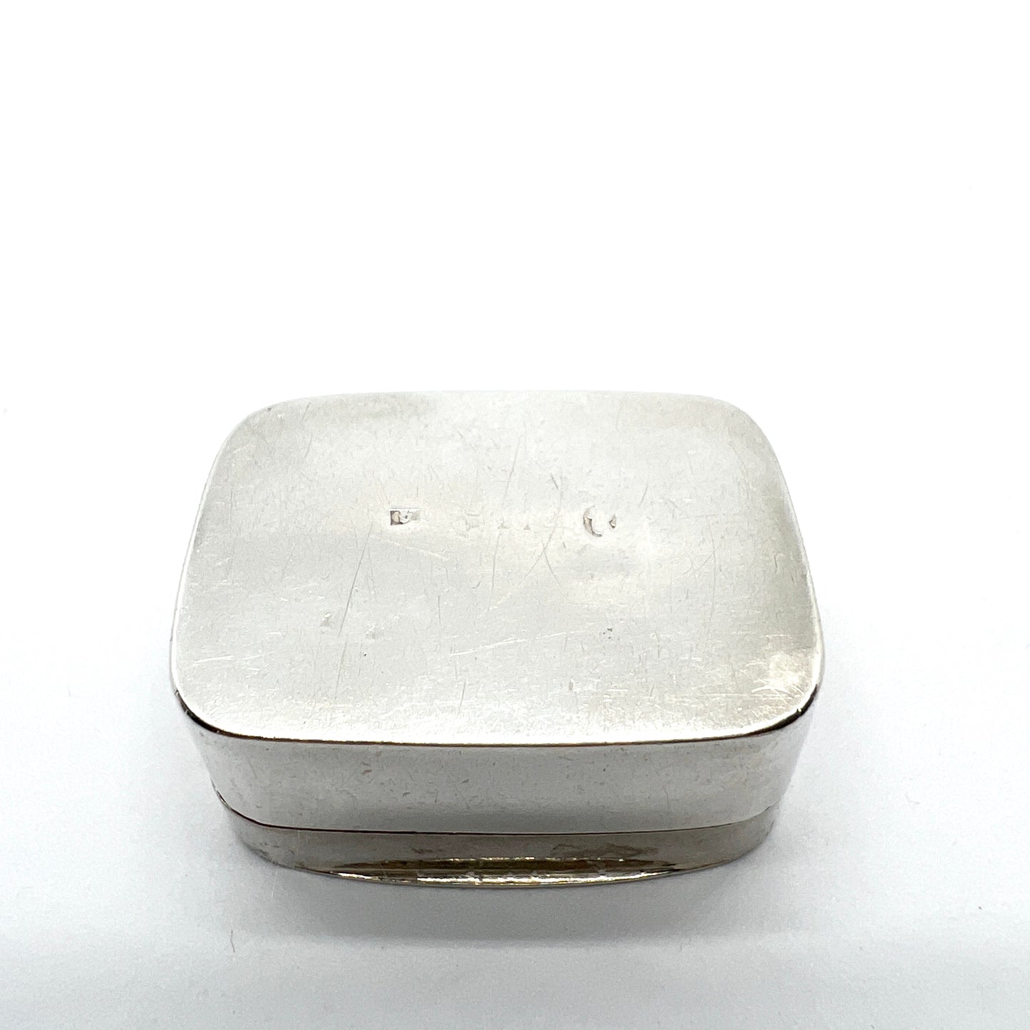 Sweden year 1835.  Antique Solid Silver Vinaigrette Box.