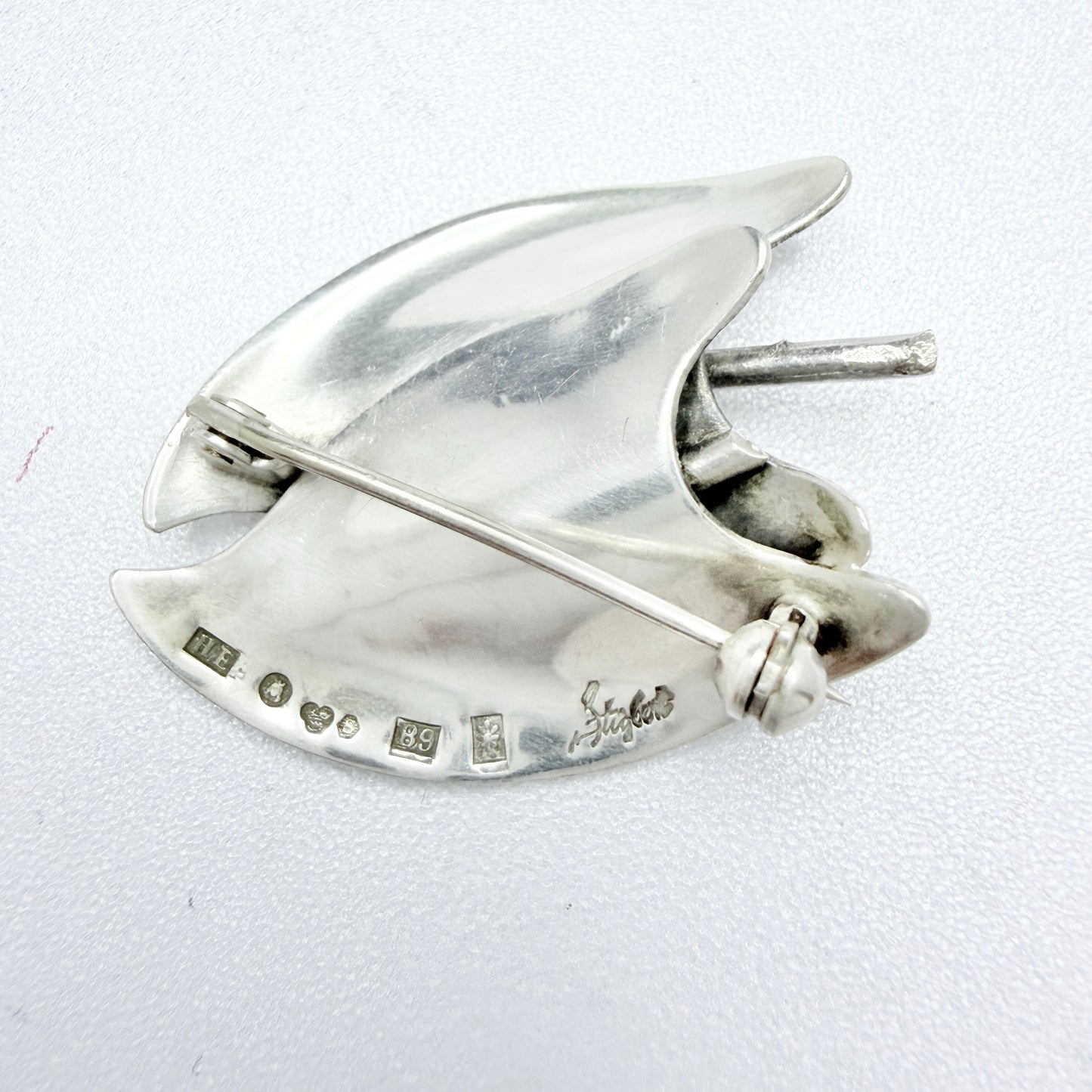 Sigurd Persson for Ateljé Stigbert, Sweden 1952. Vintage Sterling Silver Brooch