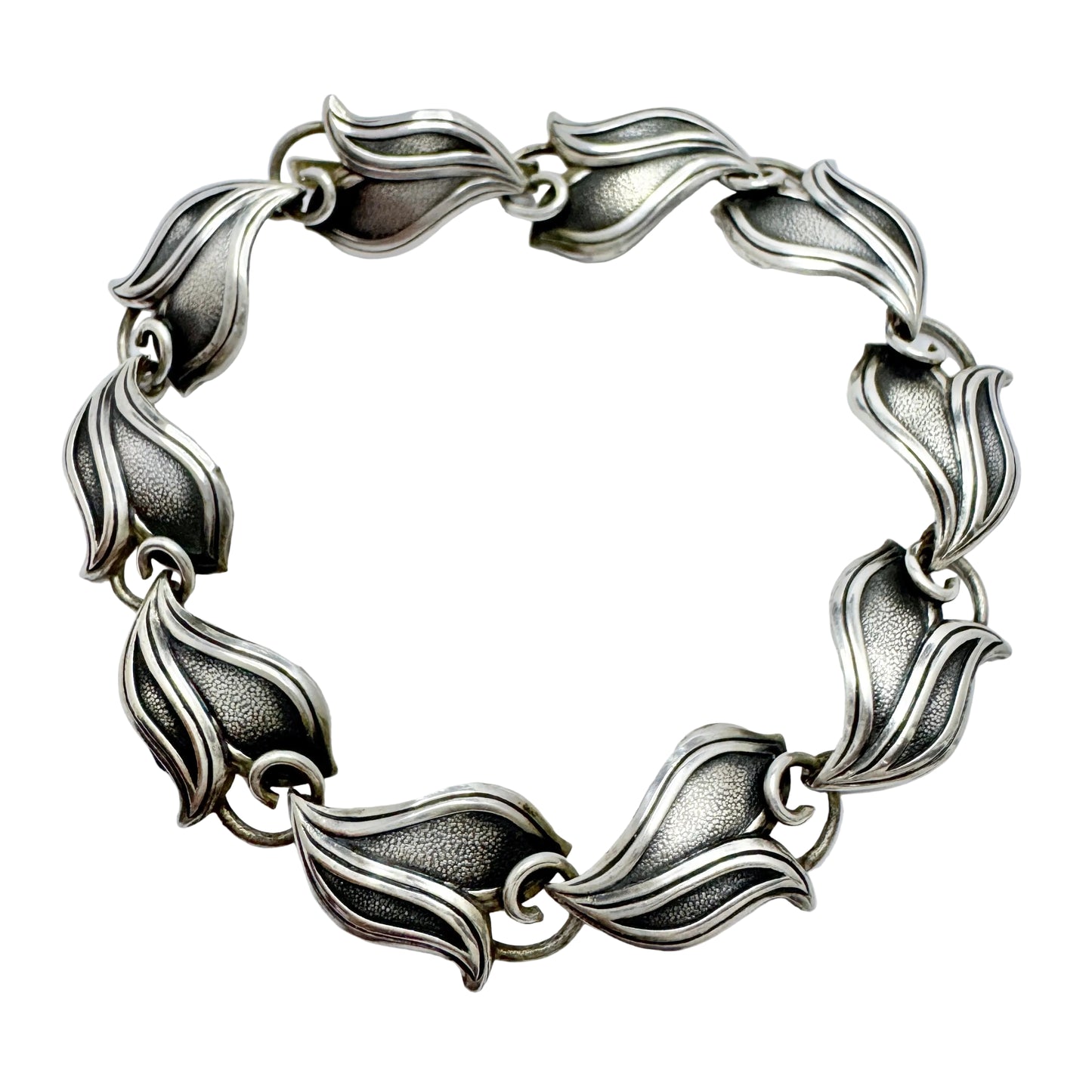 Victor Janson, Sweden 1961. Vintage Solid Silver Bracelet.