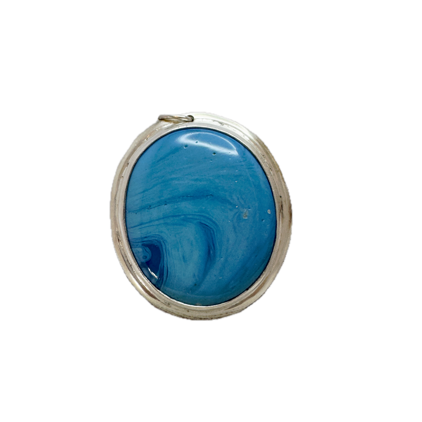 Anna Greta Mossbäck, Sweden 1964. Vintage Sterling Silver Bergslagen-stone Brooch Pendant.