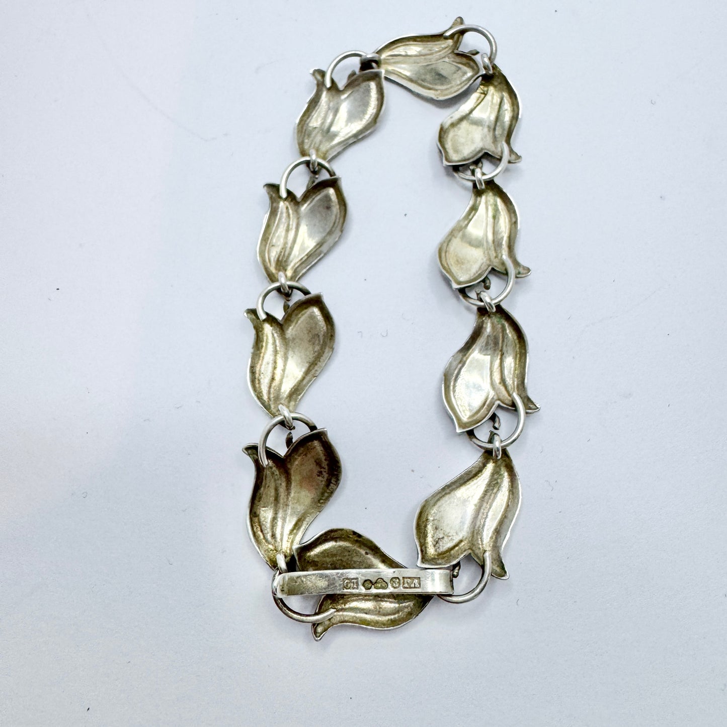 Victor Janson, Sweden 1961. Vintage Solid Silver Bracelet.