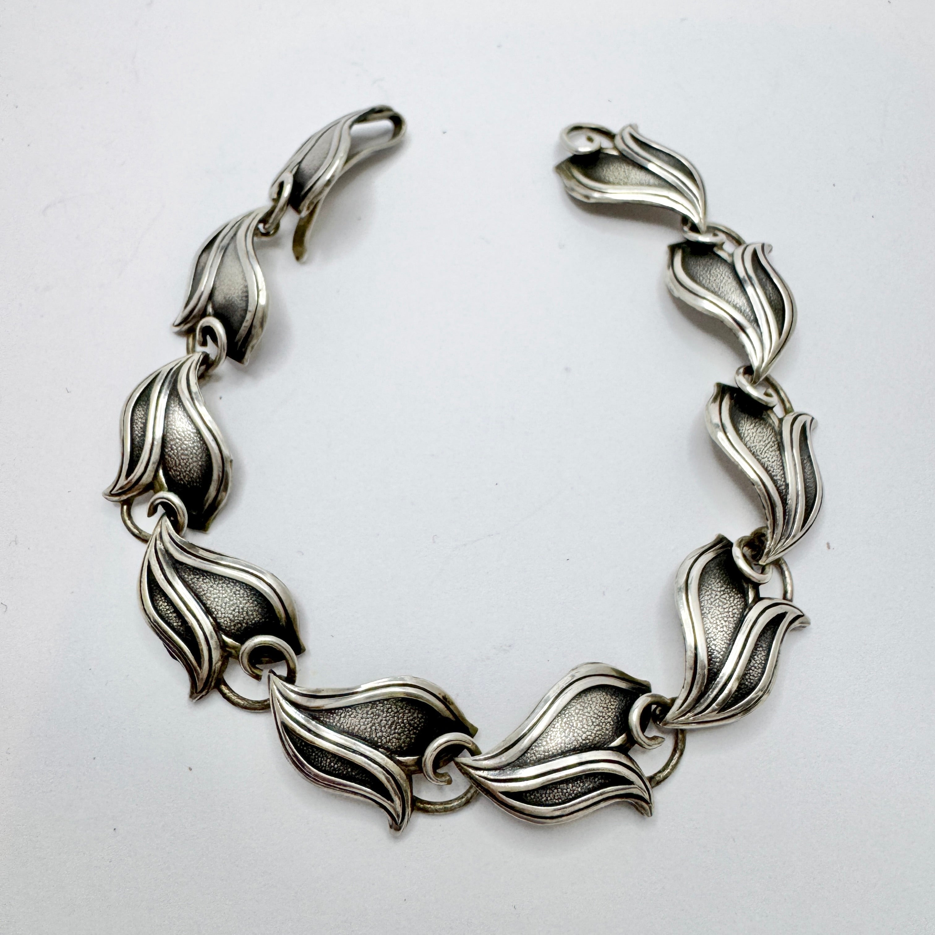 Victor Janson, Sweden 1961. Vintage Solid Silver Bracelet. – T