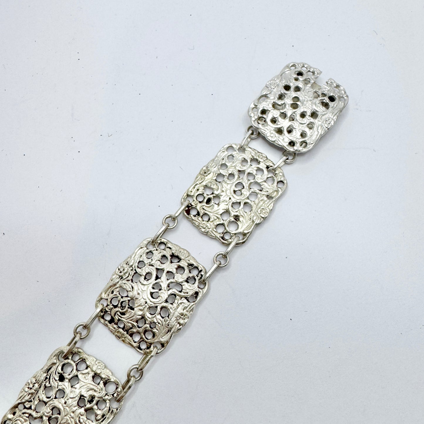 Herbert Hooijkaas, The Netherlands 1924-1943 Vintage Solid Silver Bracelet.
