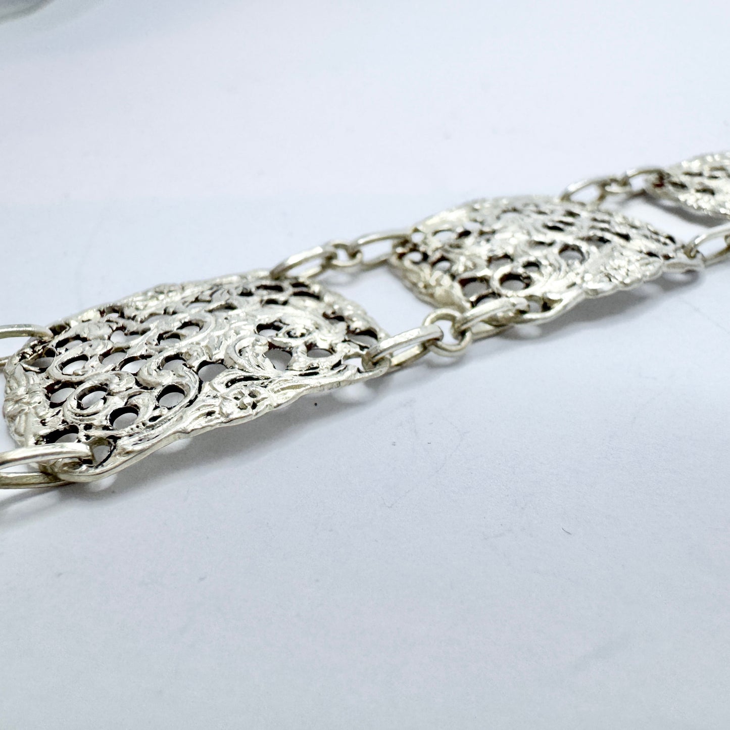 Herbert Hooijkaas, The Netherlands 1924-1943 Vintage Solid Silver Bracelet.