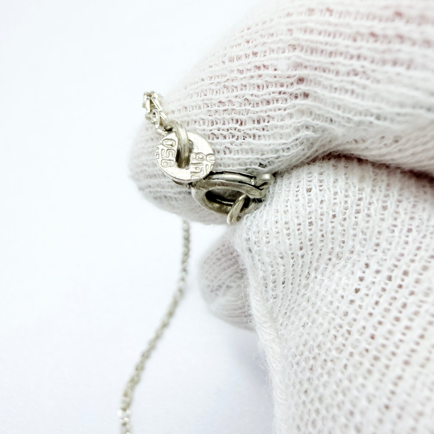 Vintage Solid Silver Parrot Pendant Necklace. Prob. Mexico.