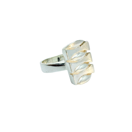 Bengt Hallberg, Sweden 1967. Vintage Modernist Sterling Silver Ring.