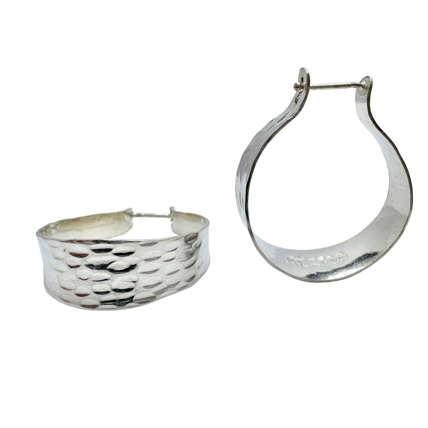 Alton, Sweden 1974. Vintage Sterling Silver Earrings.