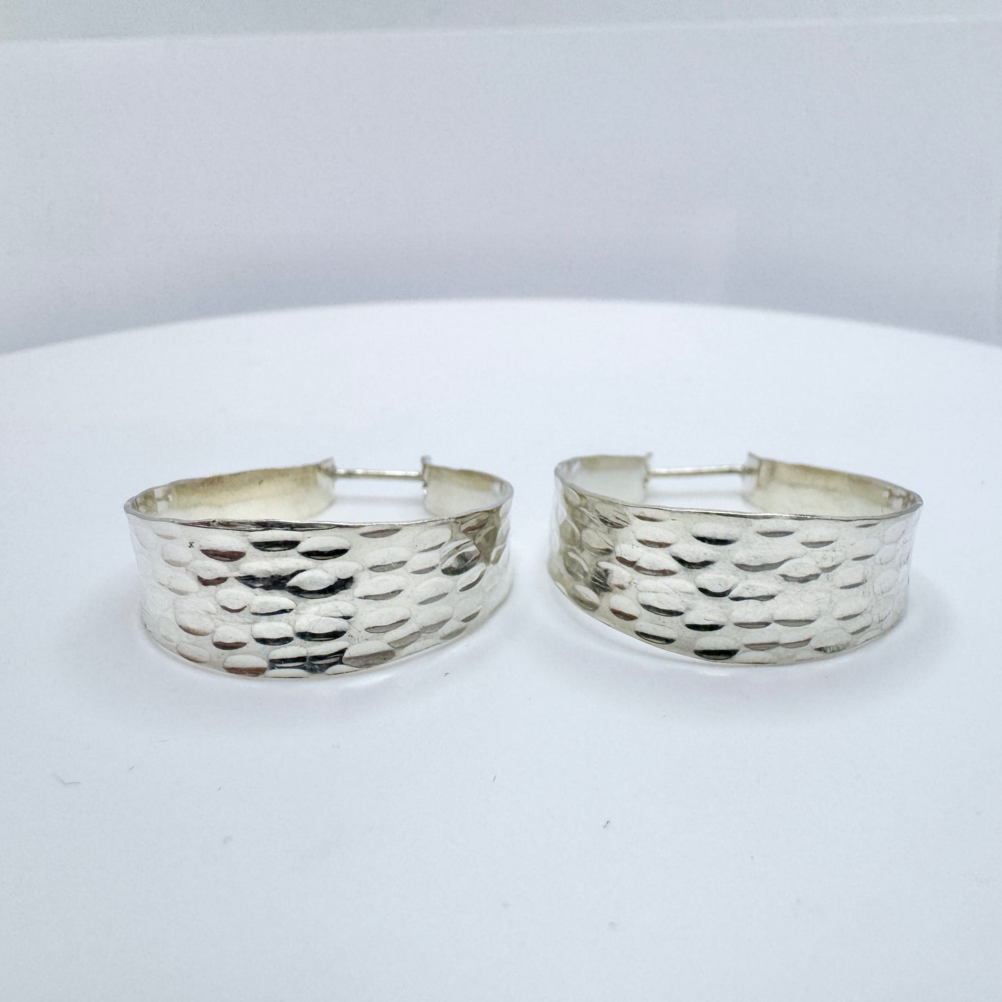 Alton, Sweden 1974. Vintage Sterling Silver Earrings.