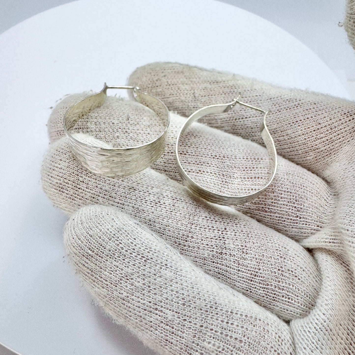 Alton, Sweden 1974. Vintage Sterling Silver Earrings.