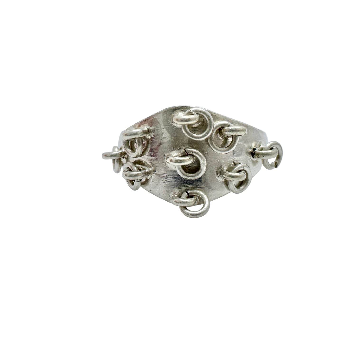 Lindbäck, Sweden 1917. Antique Solid Silver Sami Laplander Ring.