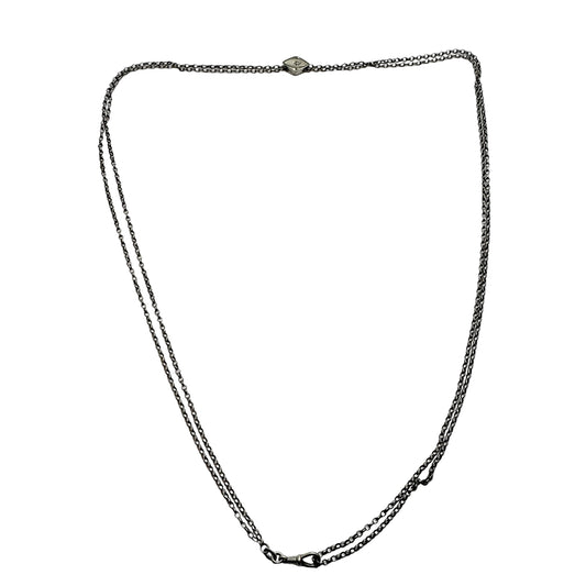Germany c 1900. Antique Solid Silver Muff Chain Necklace.