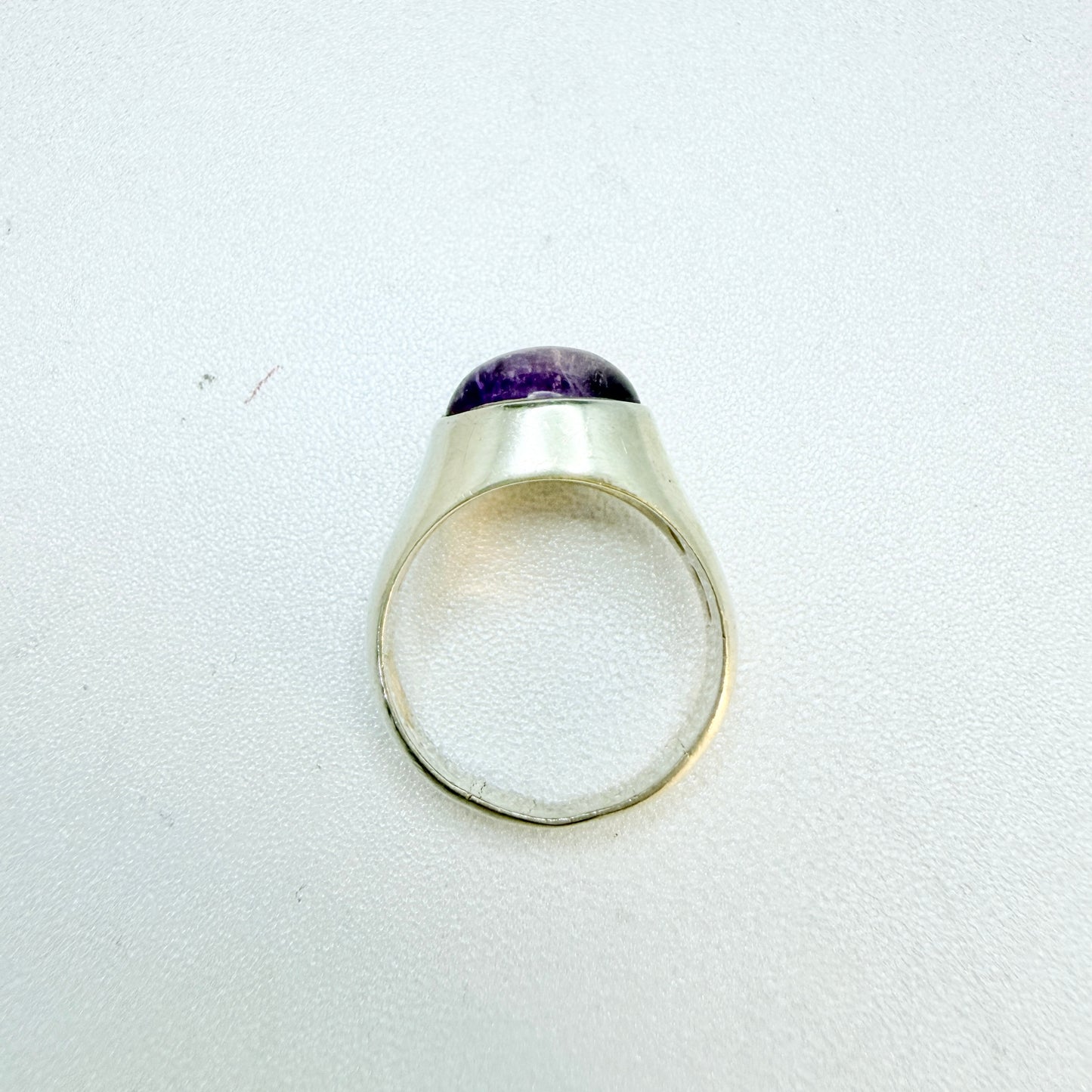 G Dahlgren, Sweden 1956. Vintage Sterling Silver Amethyst Ring.