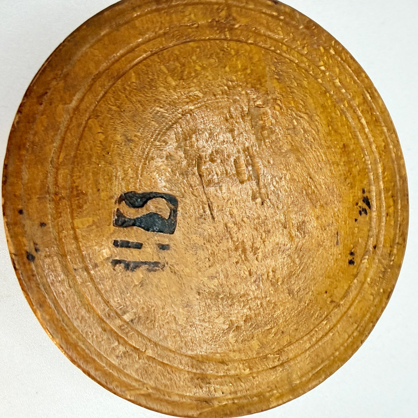 Antique Scandinavian Wood Treen Box. Possibly Pyx Hosts Box
