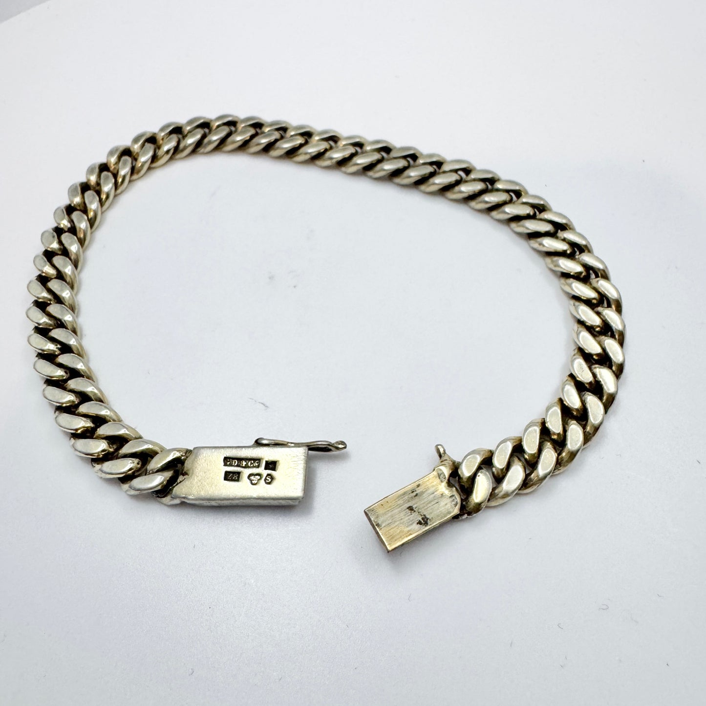 G Dahlgren, Sweden year 1950. Vintage Sterling Silver Bracelet.