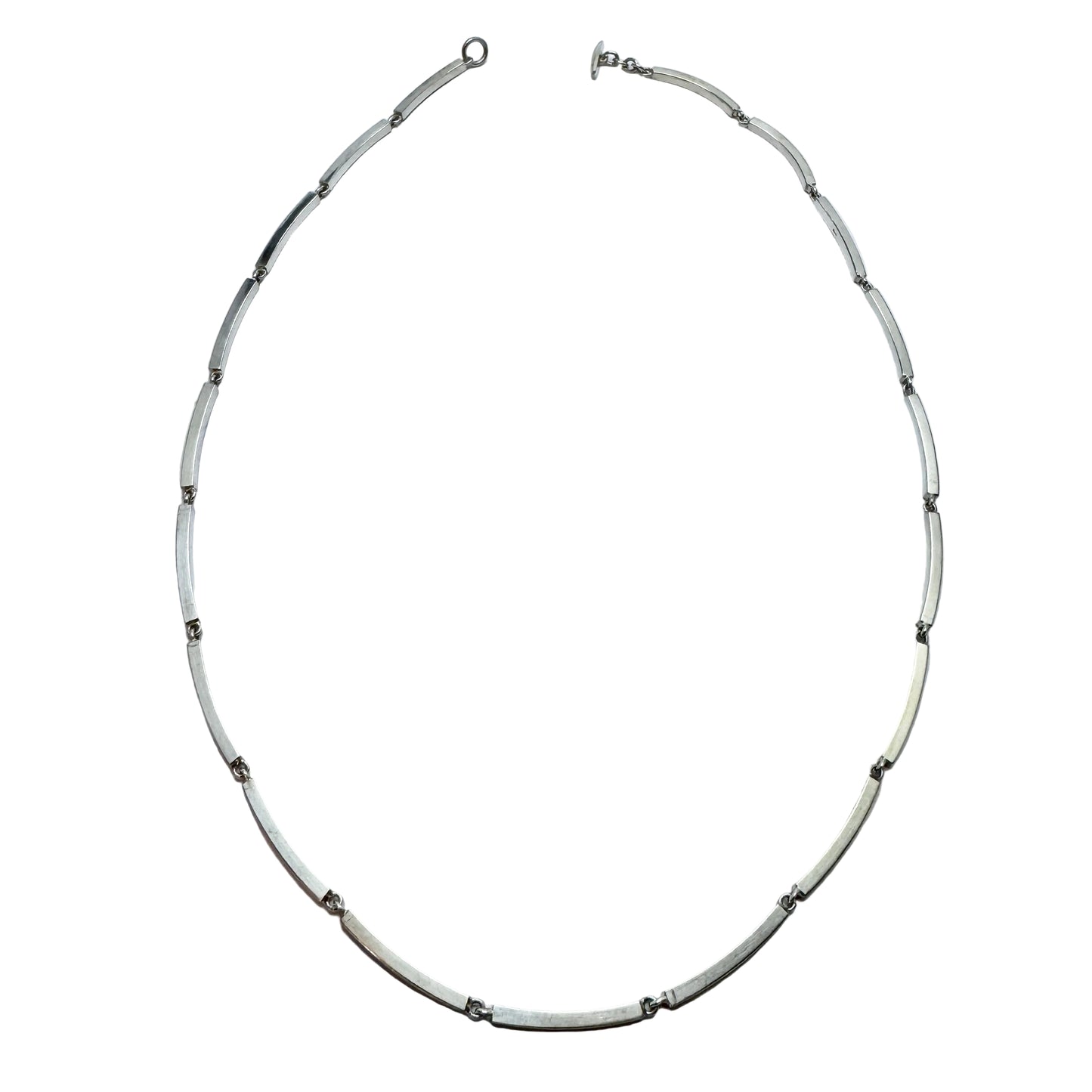 Herman Siersbøl, Denmark c 1960s Vintage 24in 1.8oz Sterling Silver Necklace.