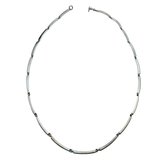 Herman Siersbøl, Denmark c 1960s Vintage 24in 1.8oz Sterling Silver Necklace.