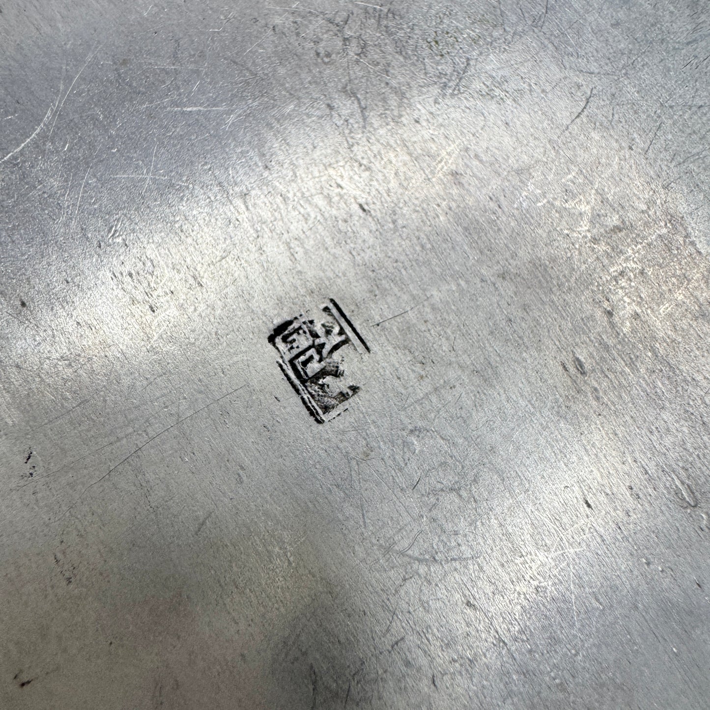 Oriental Antique / Vintage Solid Silver Carved MoP Inlay Jewlery Casket Trinket Box.