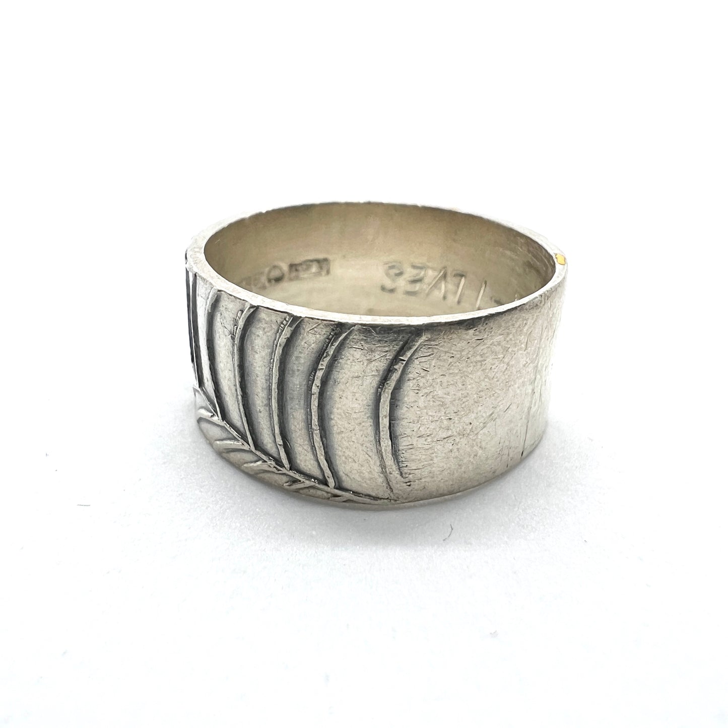 Aleksi Saviala, Finland 1973. Vintage Sterling Silver Spider Web Unisex Ring.