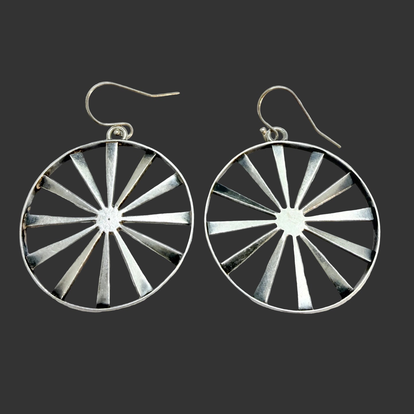 G-Smedjan Sven Larsson, Sweden 1967. Signed Vintage Sterling Silver Earrings.