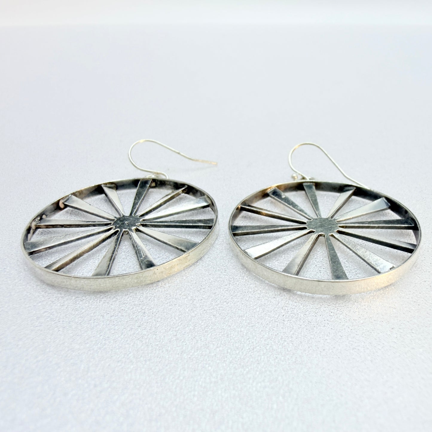 G-Smedjan Sven Larsson, Sweden 1967. Signed Vintage Sterling Silver Earrings.