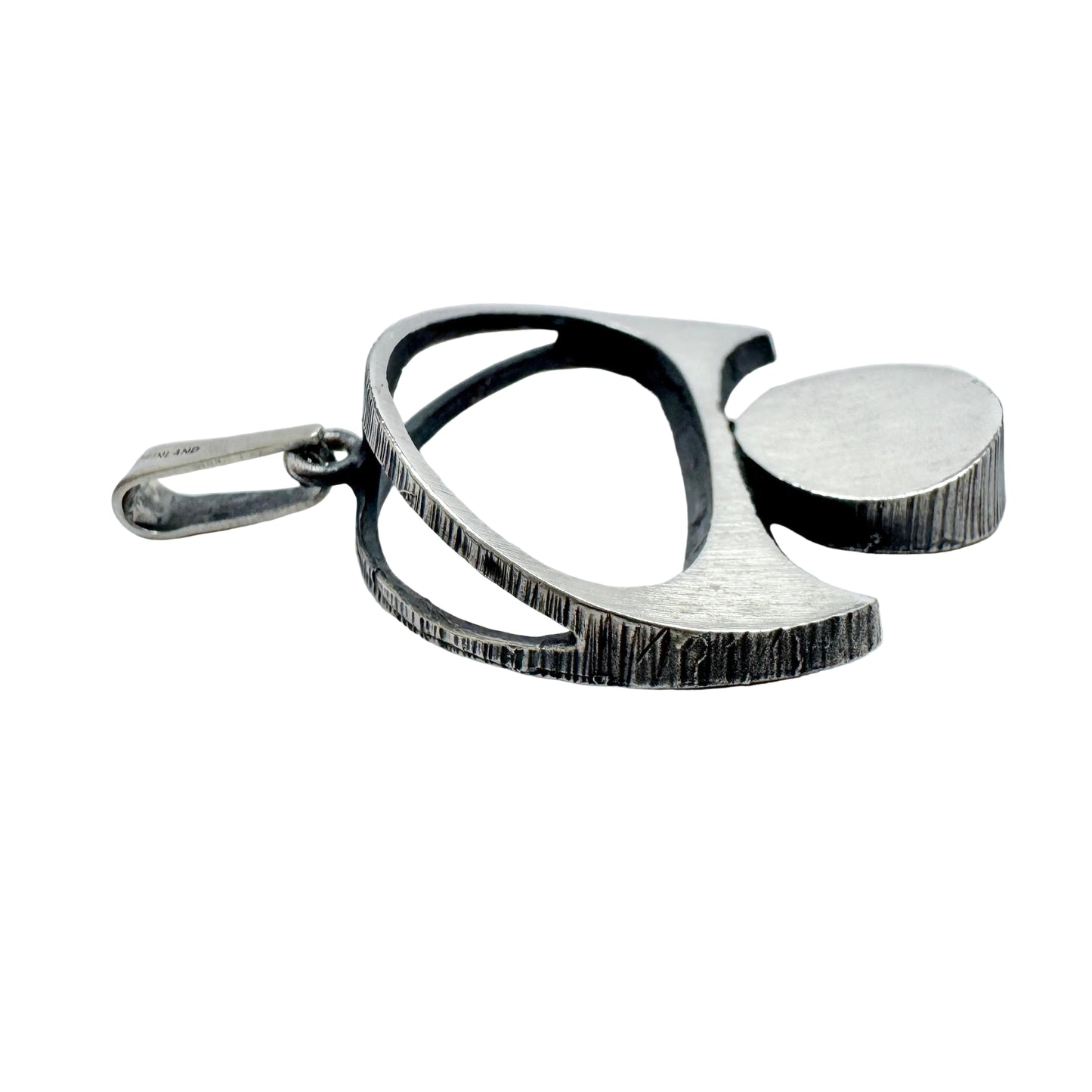 Karl Laine for Sten & Laine Finland 1975. Vintage Sterling Silver Pendant.