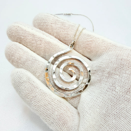 Sven Niemi, Sweden. Vintage Sterling Silver Pendant Necklace.