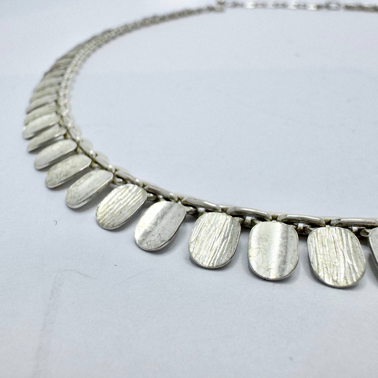 Germany 1960-70s. Vintage Solid Silver Necklace.