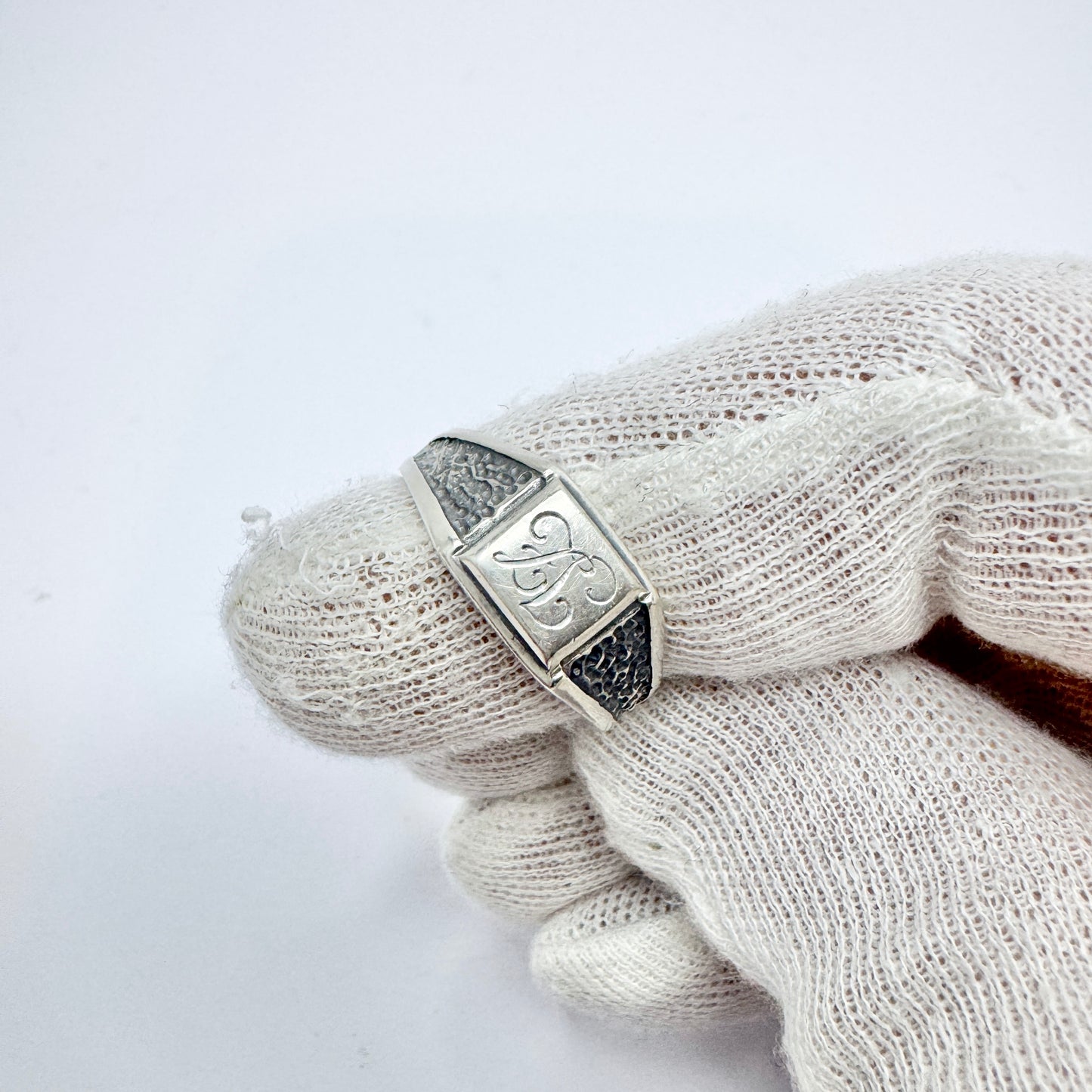 Poland. Vintage Sterling Silver Unisex Signet Ring. JL