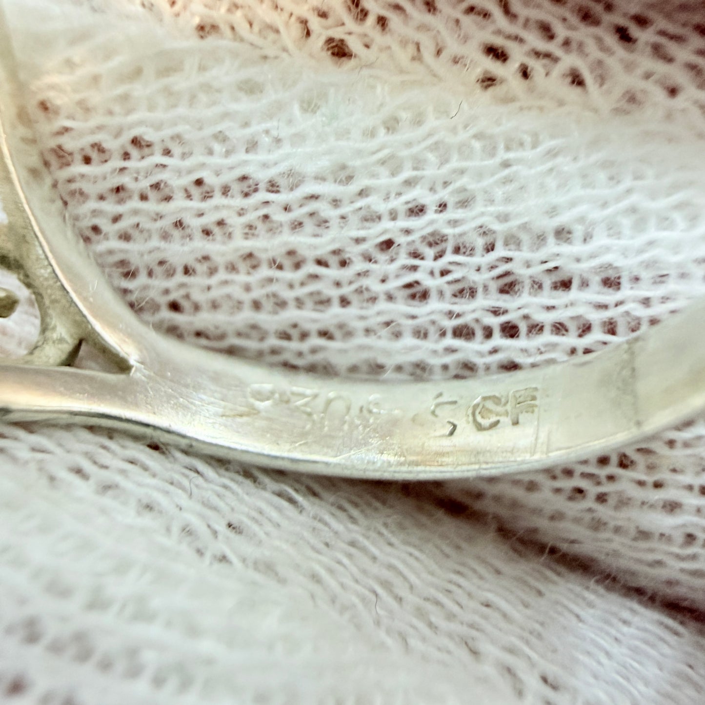 Christian Fogh, Denmark 1950s. Solid Silver Flower Ring.