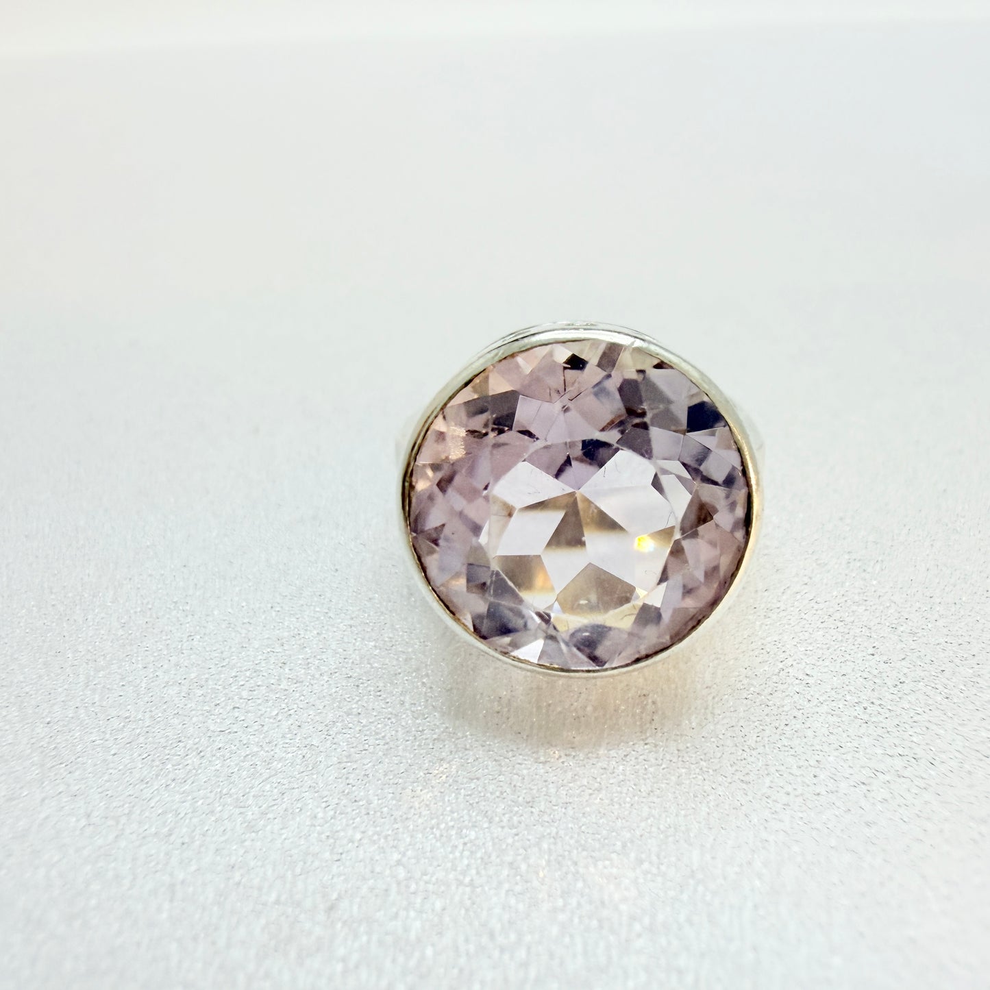 Svedboms, Sweden 1967. Vintage Sterling Silver Pale Amethyst Ring.