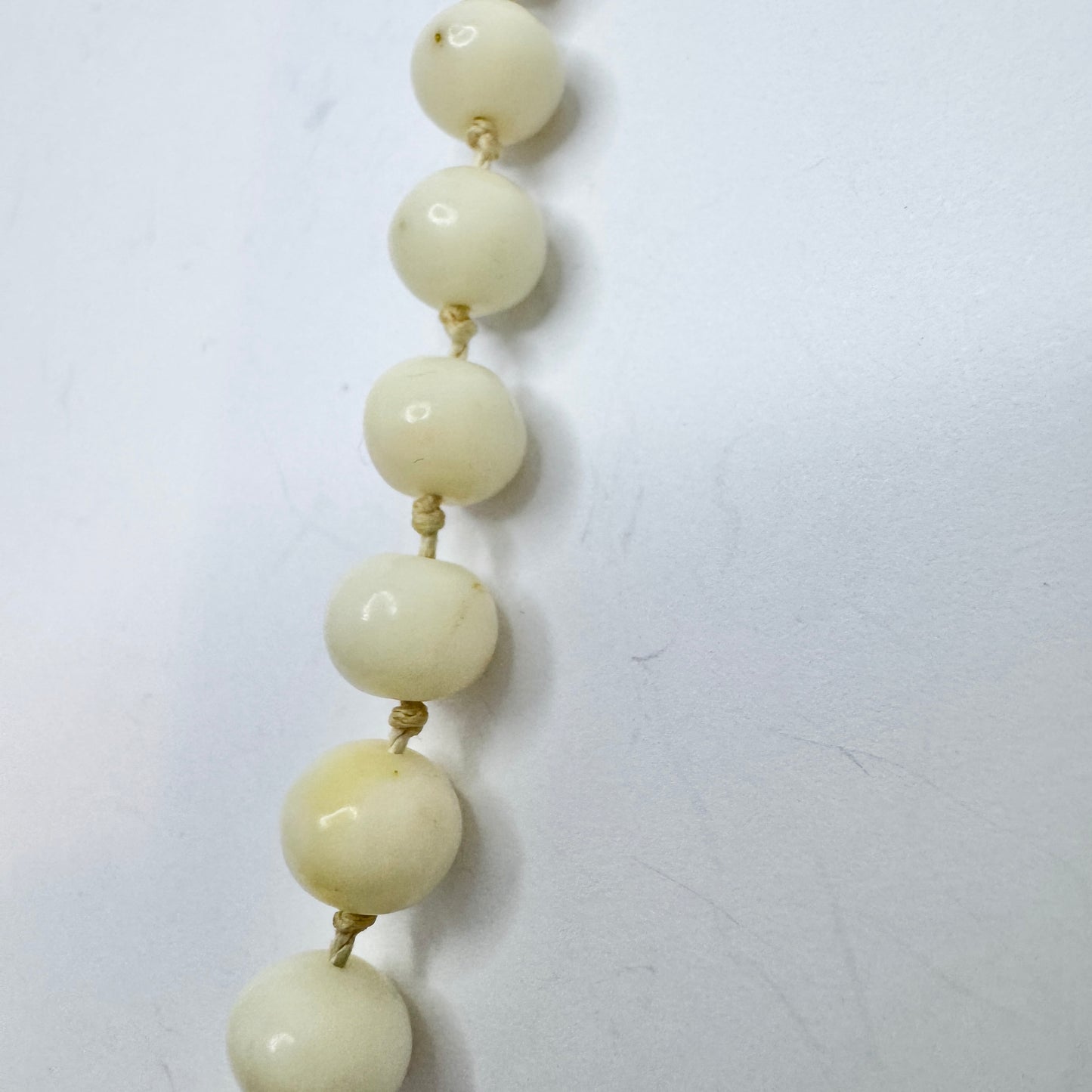 CF Hultbom, Sweden 1838. Antique 18k Gold Angel Skin Coral Necklace.