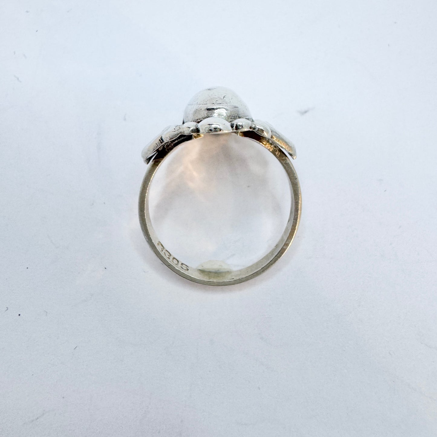 Denmark 1940-50s. Solid Silver Ring.