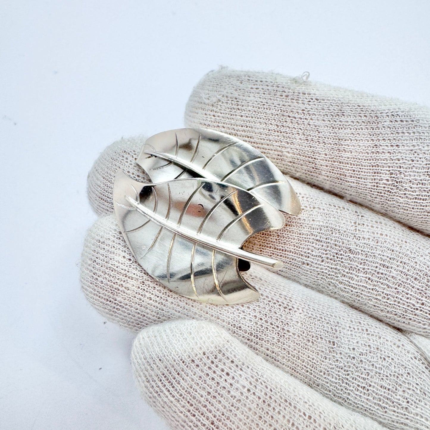 Sigurd Persson for Ateljé Stigbert, Sweden 1953. Vintage Sterling Silver Brooch..