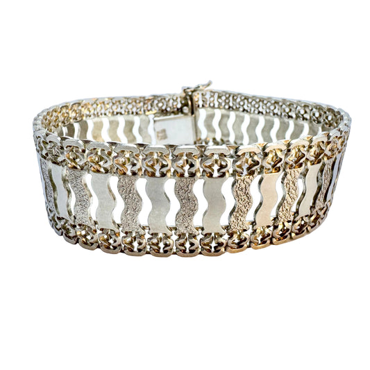 Kozani, Greece 1960-70s. Vintage Sterling Silver Bracelet.