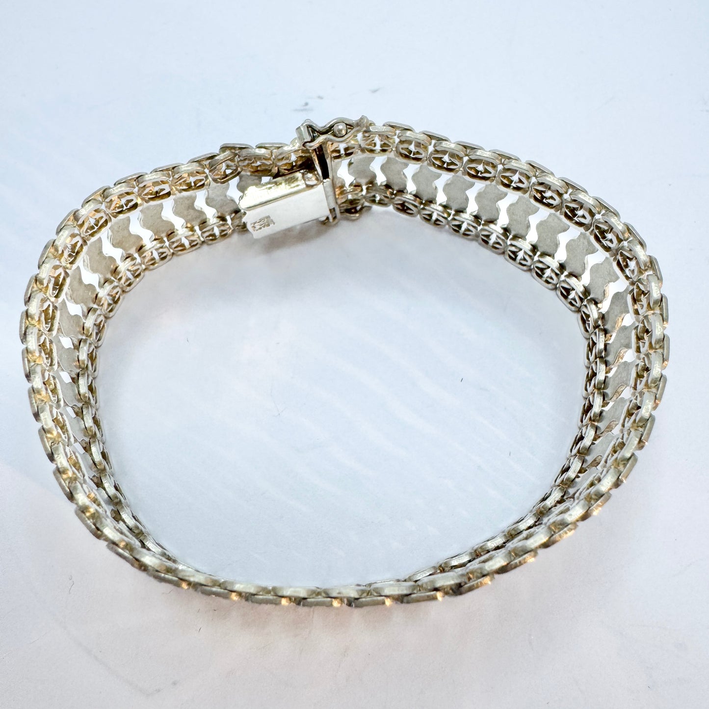 Kozani, Greece 1960-70s. Vintage Sterling Silver Bracelet.