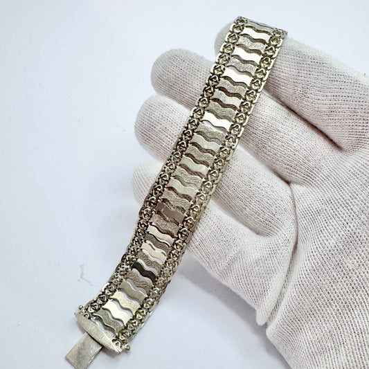 Kozani, Greece 1960-70s. Vintage Sterling Silver Bracelet.