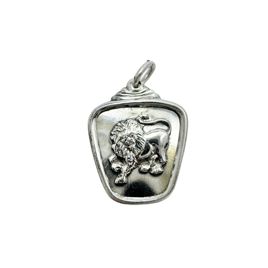 Alton, Sweden 1956. Vintage Sterling Silver Zodiac Leo Pendant / Charm