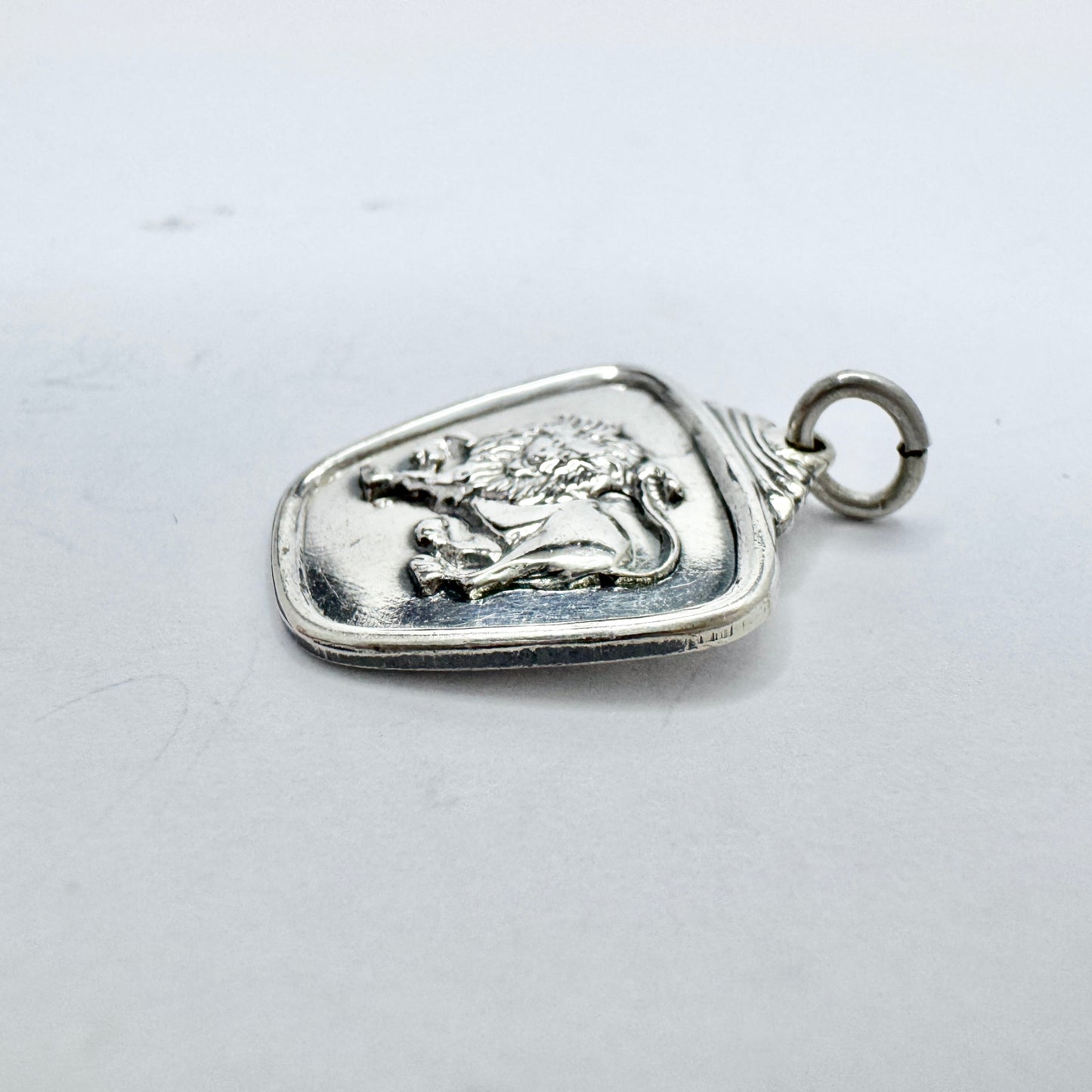Alton, Sweden 1956. Vintage Sterling Silver Zodiac Leo Pendant / Charm