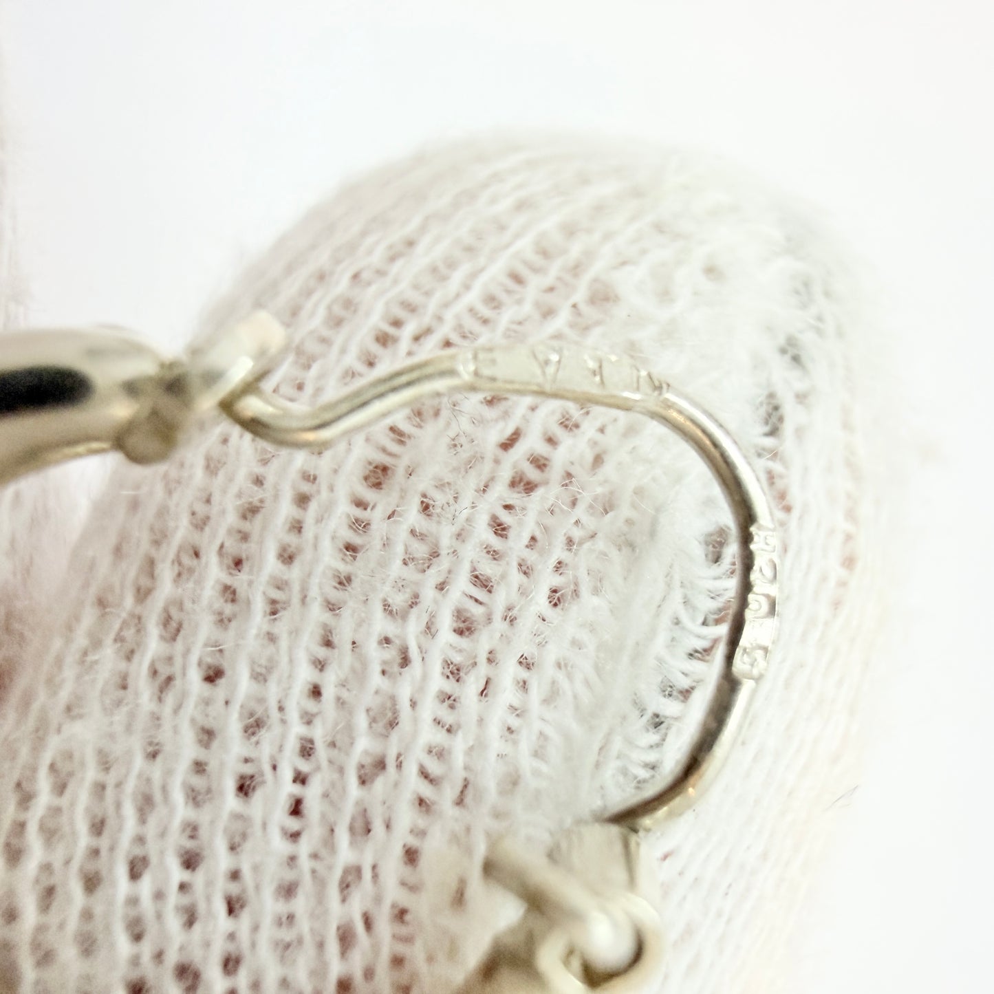 Denmark. Vintage Solid Silver Earrings.