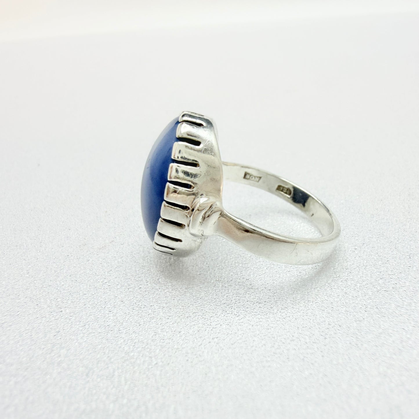 O Nordström, Sweden 1970-80s. Vintage Sterling Silver Bergslagen-stone Ring.