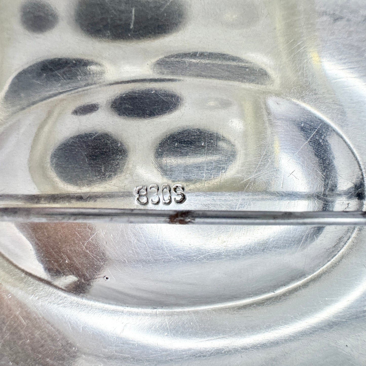 Denmark early 1900s. Vintage / Antique 830 Silver Flower Brooch.