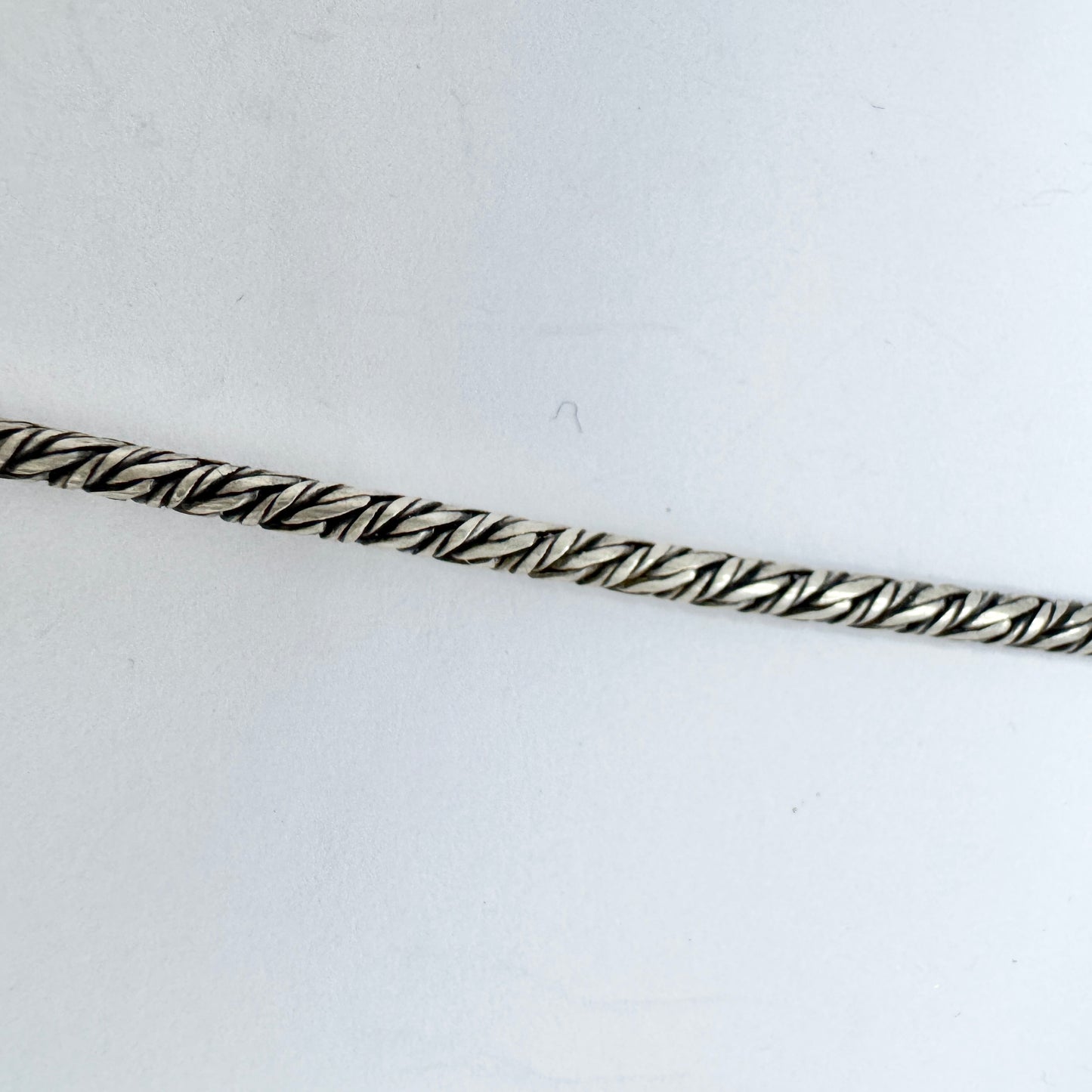 Rauff, Denmark. Vintage Sterling Silver Pearl Necklace.